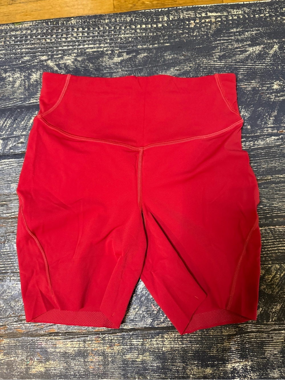 Lululemon Women’s High-Waist Red Athletic Shorts